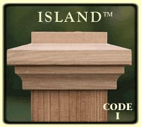 Redwood Decorative Post Cap